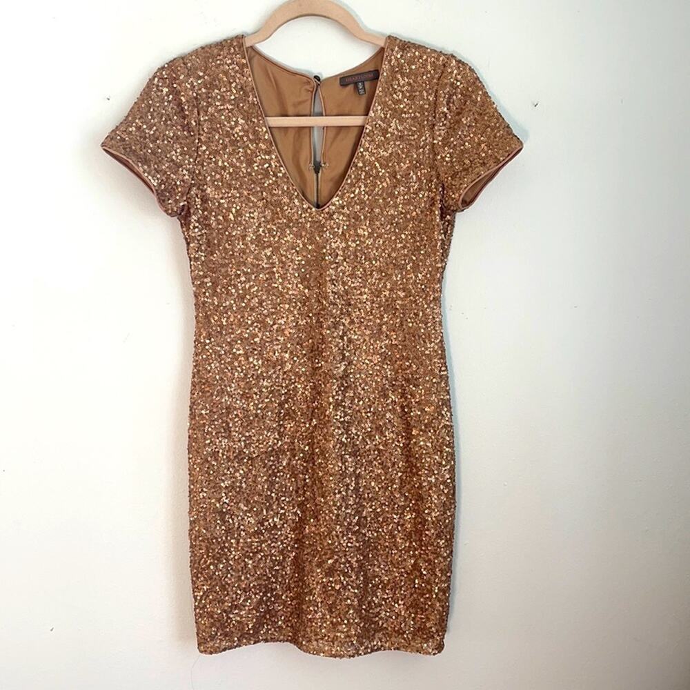 Heartloom sequin sheath NYE mini cocktail party dress sz S